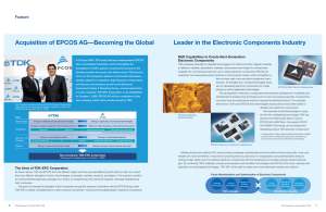 Acquisition of EPCOS AG—Becoming the Global Leader