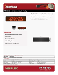 VS1513 Alphanumeric LED Display