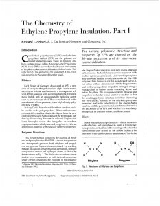 The chemistry of ethylene propylene insulation. I