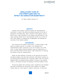 Investigating Oscillatory Flow of Polypropylene Insulation and Its