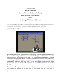 Power Electronics Prof. K. Gopakumar Centre for Electronics