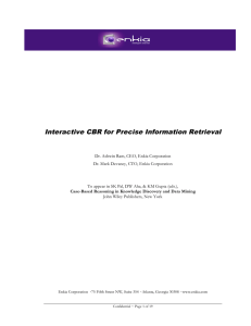 Interactive CBR for Precise Information Retrieval