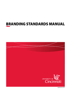 Branding StandardS Manual - University of Cincinnati