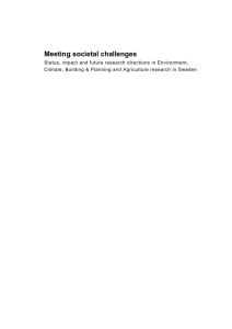 Meeting societal challenges