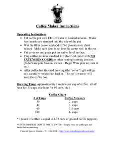 Coffee Maker Instructions