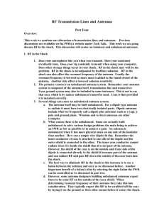 RF Transmission Lines and Antennas