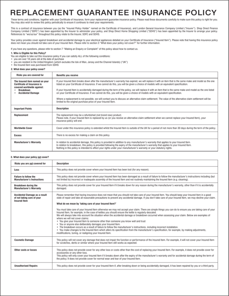 replacement-guarantee-insurance-policy