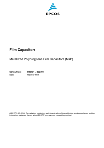 Film Capacitors Metallized Polypropylene Film Capacitors - Digi-Key