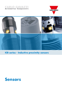 ICB series - Inductive proximity sensors