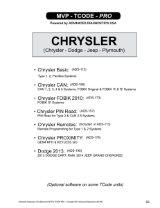 chrysler - Advanced Diagnostics USA