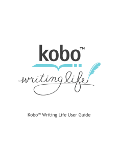 Kobo Writing Life User Guide