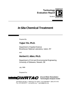 In Situ Chemical Treatment