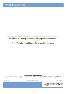 Noise Compliance Requirements for Distribution