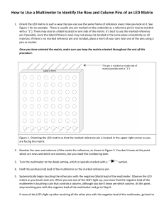 How to Identify Pins on an LED Matrix