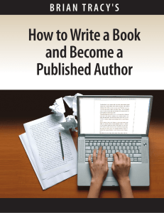 How to Write a Book and Become a Published Author