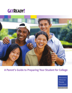 A Parent`s Guide to Preparing Your Student for College