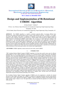 Design and Implementation of Bi-Rotational CORDIC
