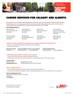 CAREER SERVICES FOR CALGARY And ALBERTA