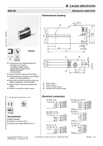 Accessories: Dimensioned drawing Electrical connection GSU 06