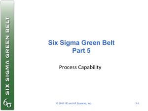 Six Sigma Green Belt Part 5