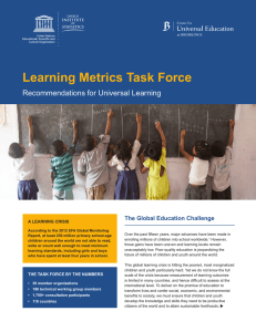 learning metrics task force