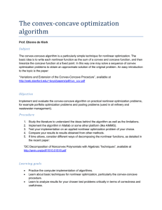 The convex-concave optimization algorithm