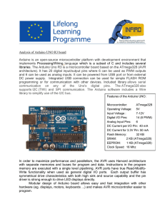 Analysis of Arduino UNO R3 board Arduino is an open