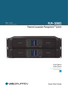 PLM+ Series Quick Start Guide