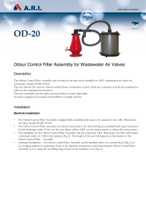 Odour Control Filter Assembly for Wastewater Air Valves