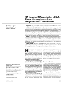 MR Imaging Differentiation of Soft