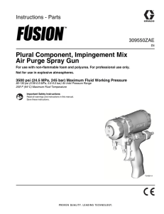 309550ZAE - Fusion Plural Component, Impingement Mix, Air Purge