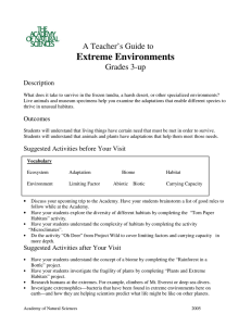 Extreme Environments - Academy of Natural Sciences of Drexel
