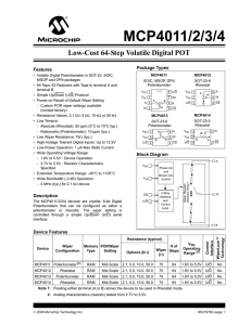 MCP4011/2/3/4