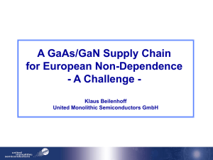 GaAs/GaN Supply Chain