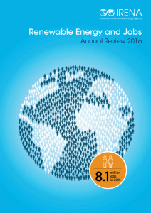 Renewable Energy and Jobs - Annual Review 2016