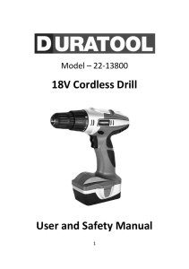 18V Cordless Drill