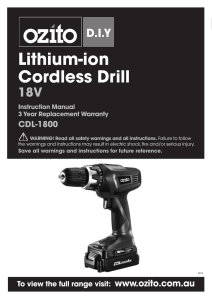 Lithium-ion Cordless Drill