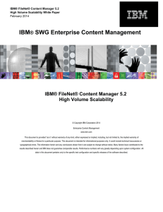 IBM® SWG Enterprise Content Management