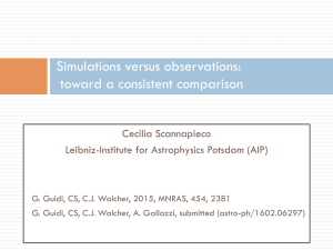 Simulations versus observations: toward a consistent comparison