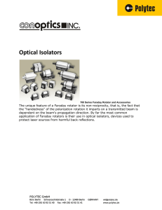 Optical Isolators
