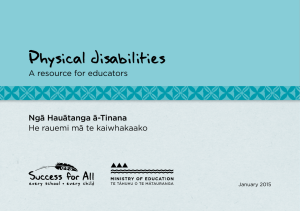 Physical disabilities - Inclusive Education