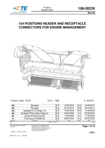 154 POSITIONS HEADER AND RECEPTACLE CONNECTORS