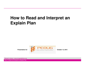 How to Read and Interpret an Explain Plan