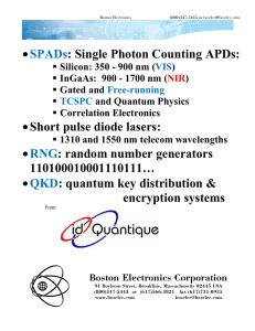 SPADs: Single Photon Counting APDs