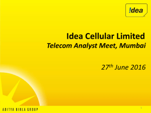 27 June,2016 - Idea Cellular