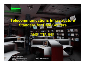 Telecommunications Infrastructure Standard for Data