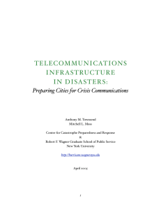 telecommunications infrastructure in disasters