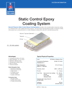 Static Control Epoxy Coating System