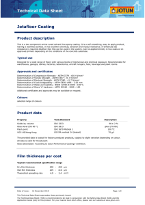 Technical Data Sheet Jotafloor Coating