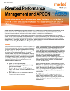 Riverbed Performance Management and APCON
